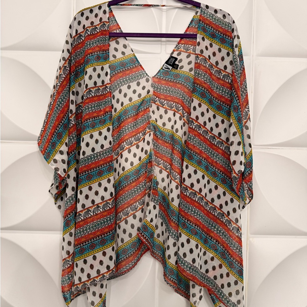 Colorful Patterned Women's Tunic